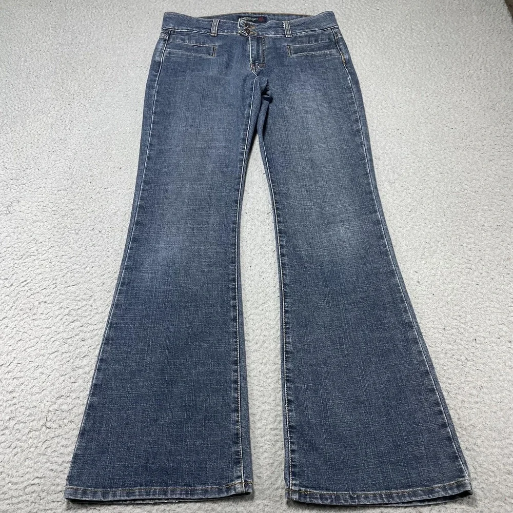 American Eagle Outfitters Jeans Womens 6 Blue Medium Wash Bootcut Stretch 29x31